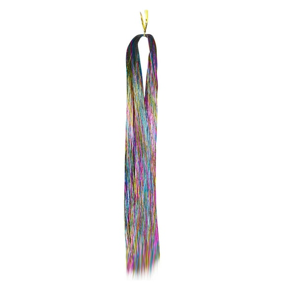 Beauty Clearance Under $15 16 Colors Super Flash Hair Colorful Silk Hair Extension Gold Silk Hair Multicolor