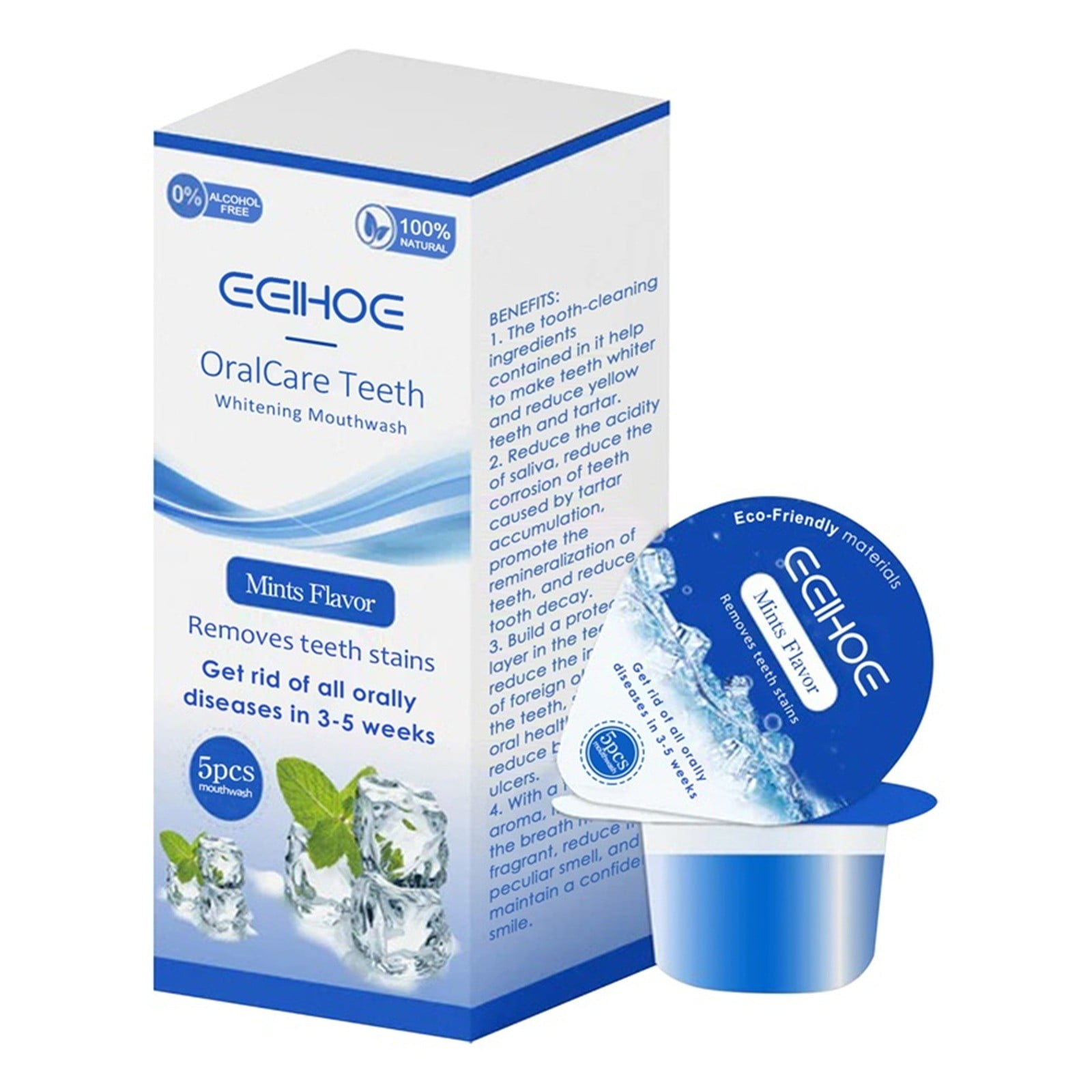 Beauty Clearance Under $15 Advanced Mouthwash, Free, Extra Whitening, Energizing Mint 25Ml Blue Free Size