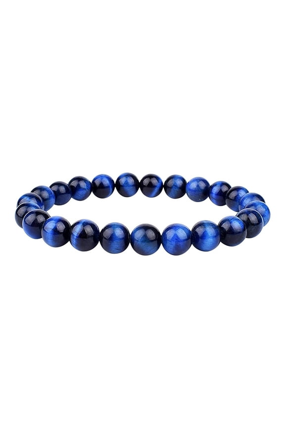 Beauty Clearance Under $15 Blue Gold Beaded Bracelet Colorful Bracelet Sports Bracelet Bracelet Stretch Bracelet Dark Blue One Size