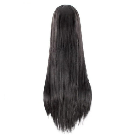 Beauty Clearance Under $15 Cos Wig Universal Black White Long Straight Hair Style For Men And Women Black