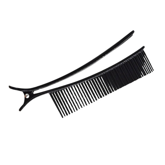 Beauty Under $15 Hair Clip Clamps, Salon Hair Cutting Comb Clips Hair Styling Tool Black