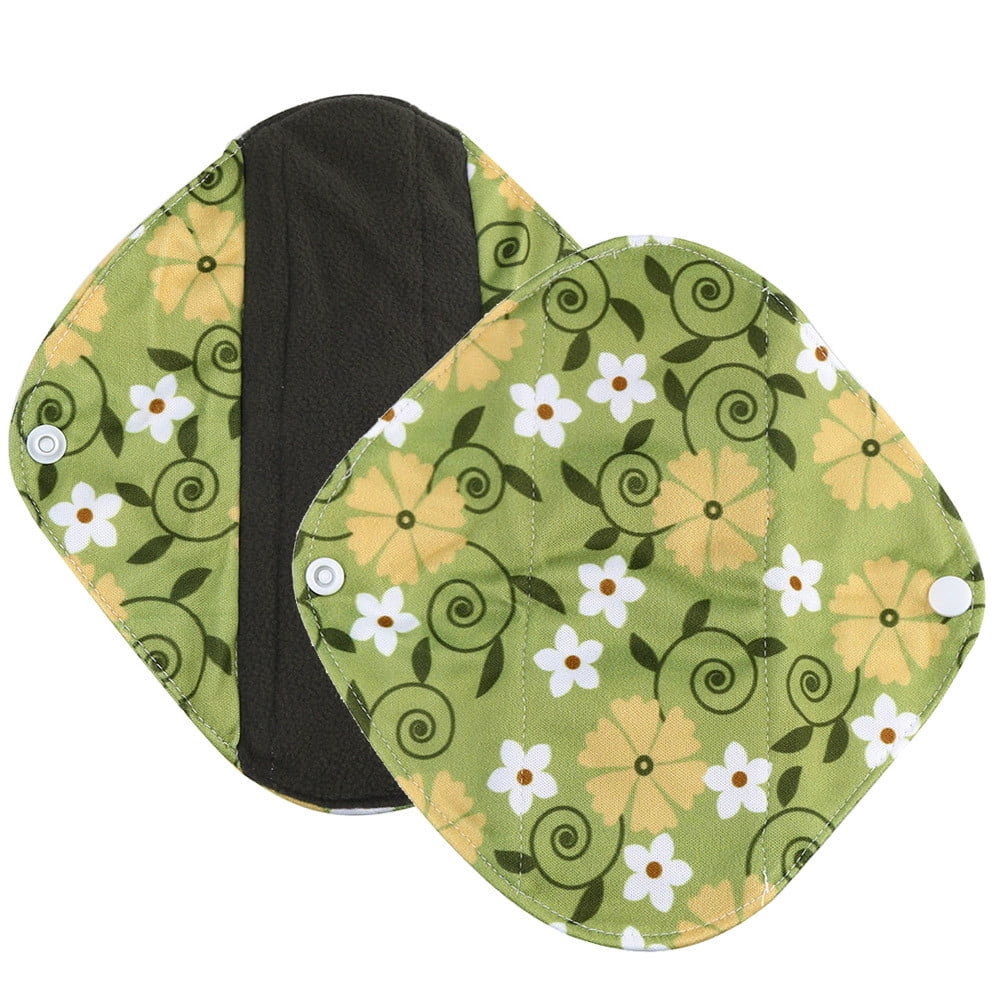 Beauty Clearance Under $15 Reusable Cloth Washable Menstrual Pad Mama Sanitary Towel Pad Green S Green