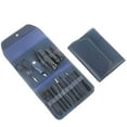 thumbnail image 1 of Beauty Under $5 16Pcs/Set Nail Cutter Set Makeup Beauty Tool Nail Clipper Set Folding Bag Stainless Steel Tool Finger Nail Clipper Kit Navy, 1 of 2