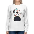 thumbnail image 1 of Beauty Cosmetics Sweatshirt Women -SPIdeals Designs, Female x-Large, 1 of 4