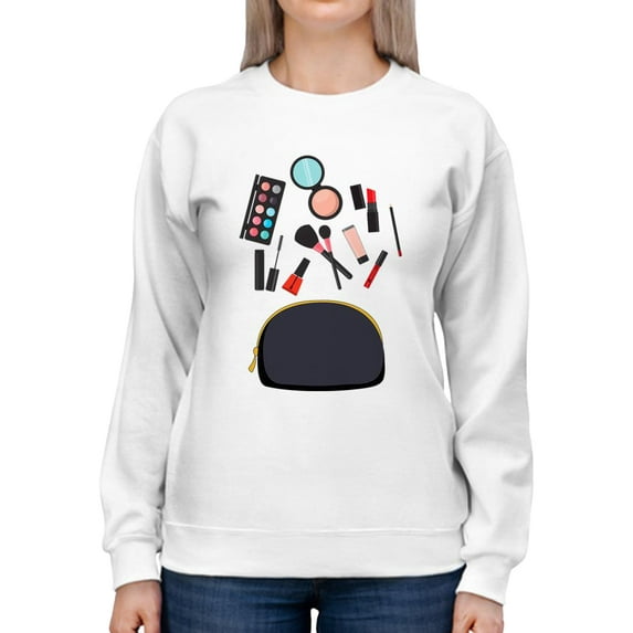Beauty Cosmetics Sweatshirt Women -SPIdeals Designs, Female x-Large