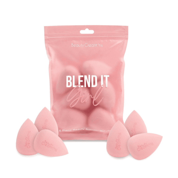 Beauty Creations - Blend It Girl Nude Makeup Sponge Set, Beauty Blenders for Liquid Cream and Powder, 6 Pieces