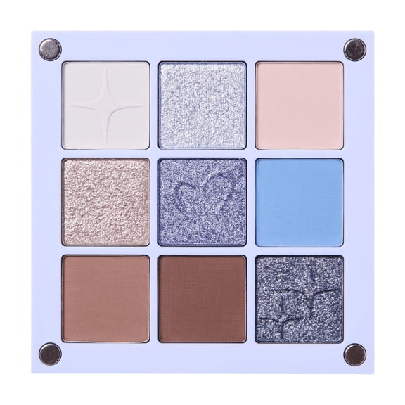 Beauty Creations - Denim Blues Magnetic Eyeshadow Palette, 9 Shades, Mattes and Shimmers, Cruelty-Free