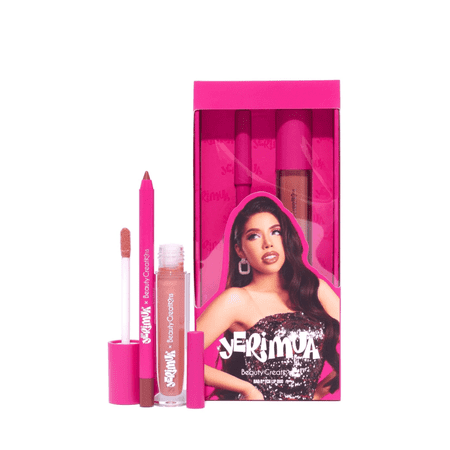 Beauty Creations - YeriMua Bad B*tch Lip Duo, Morena Lip Gloss & Yummy Gel Lip Liner, Caramel Brown, 2 Piece Set