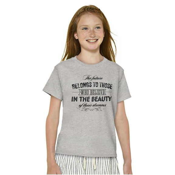 Beauty Dreams Cute Inspirational Girls Kids T Shirt Tees Teen Brisco Brands M
