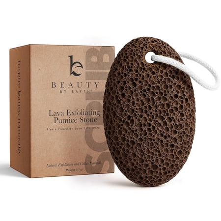 Beauty by Earth Exfoliating Pumice Stone for Feet - X-Large Foot File Callus Remover, Foot Scrubber