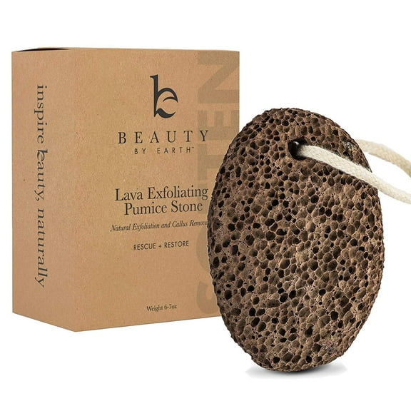 Beauty by Earth Pumice Stone for Feet - X-Large Foot File Callus Remover for Feet, Foot Scrubber for Foot Care as Foot Exfoliator, Pedicure Tools for Foot, Callous Remover, Dead Skin Remover