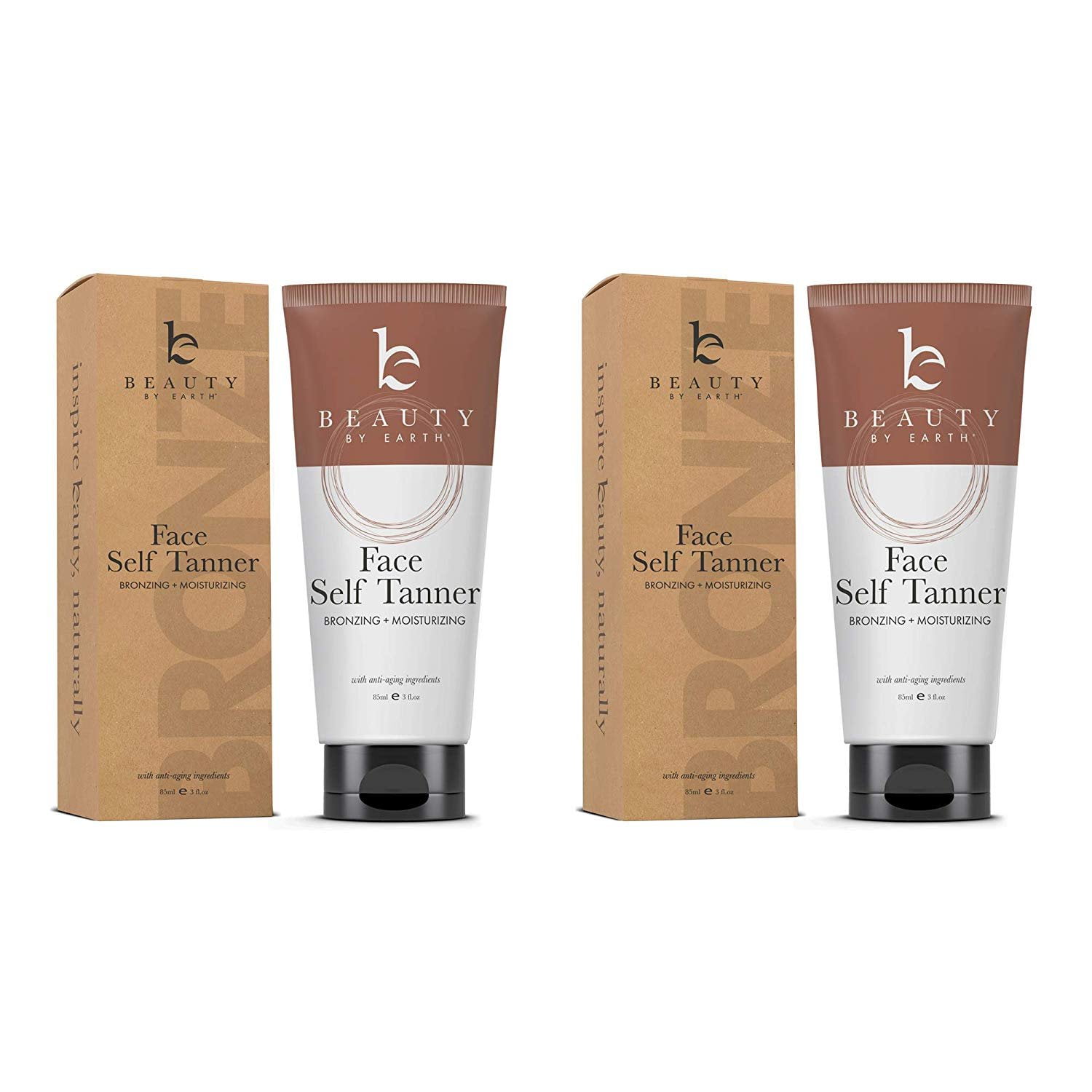 Beauty by Earth Self Tanner for Face Made with Organic & Natural