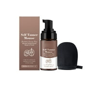 Beauty By Earth Self Tanner Mousse - Natural & Organic Sunless Tanning Foam for Pale Skin, Streak-Free Fake Tan, No Orange Tone, Non-Toxic & Vegan, Fast-Drying, 3.38 oz