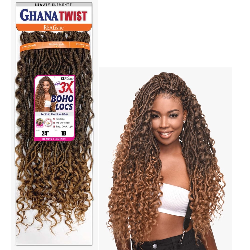 GUOHUI Micro Faux Locs Crochet Hair – 5 Packs, 36 Zoll, Darkest Brown, Für Afro-Locks & Braids Styles