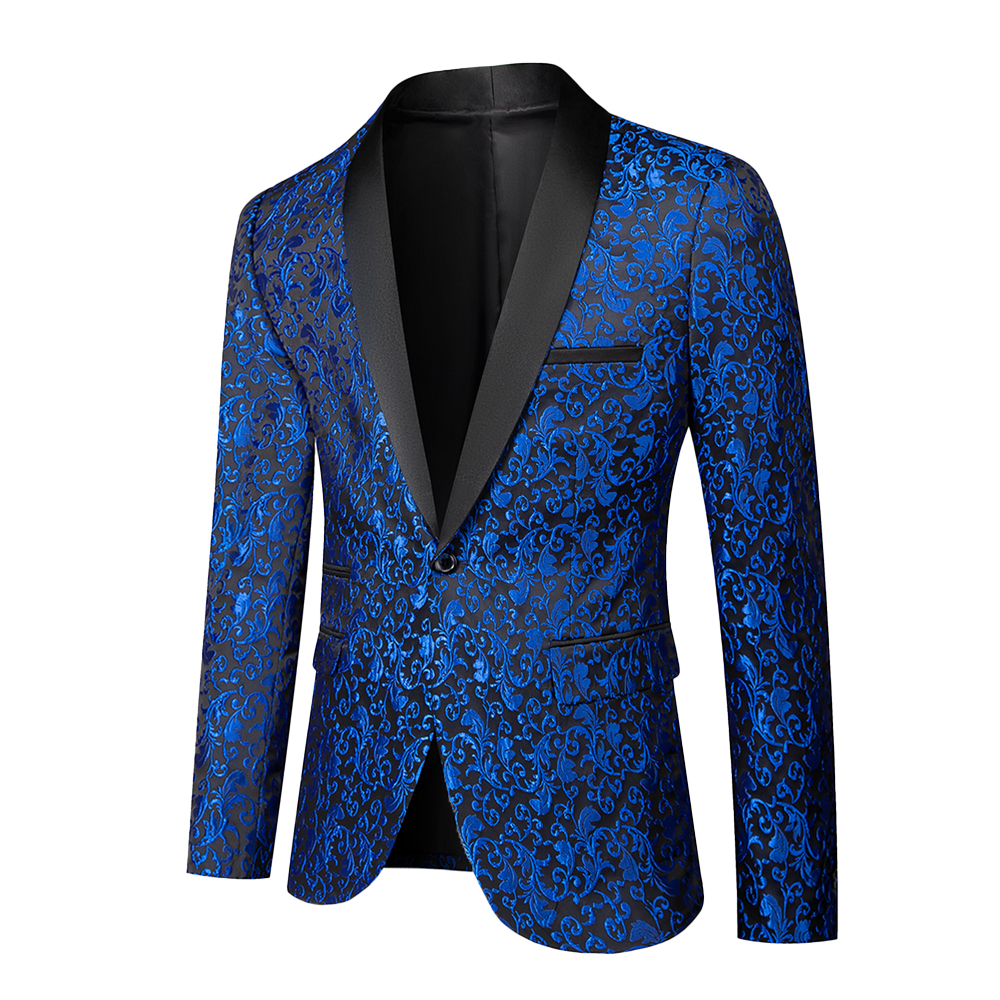Highend Formal Business Men‘s Slim Blazer Social Groom Wedding Show