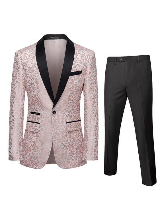 Beauty Emily Men Blazer Suit Jacket Pants Dinner Party Prom Wedding Stylish Tuxedo Men's Suits