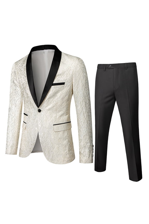 Beauty Emily Men Blazer Suit Jacket Pants Dinner Party Prom Wedding Stylish Tuxedo