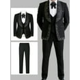 thumbnail image 1 of Beauty-Emily Men’s 3-Piece Luxury Rhinestone Suit, Slim Fit Single-Breasted Blazer, Vest & Pants Set, Formal Attire for Prom, Wedding, Party & Banquet, 1 of 8
