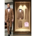 thumbnail image 1 of Beauty-Emily Men's 4-Piece Formal Suit Set, Tuxedo, Vest, Pants, Bow Tie, for Wedding, Business, Party, Banquet, Interview, Formal Events, Graduation, 1 of 7