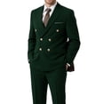 thumbnail image 1 of Beauty-Emily Men's Classic Double-Breasted Suit Set – Slim Fit Two-Piece Blazer & Pants with Gold Button Detail, Formal Business Suit for Office, Wedding & Events, 1 of 8