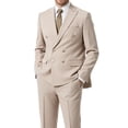 thumbnail image 1 of Beauty-Emily Men's Classic Double-Breasted Suit Set – Slim Fit Two-Piece Blazer & Pants with Gold Button Detail, Formal Business Suit for Office, Wedding & Events, 1 of 8