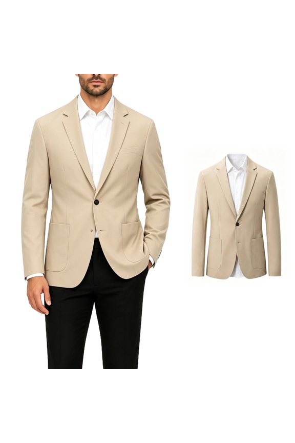 Men's Ice Silk Slim Fit 1 Button Blazer
