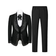 thumbnail image 1 of Beauty-Emily Men’s Rhinestone Tuxedo Suit – Shawl Lapel Blazer & Pants Set, Slim Fit Formal Outfit for Wedding, Prom, Party & Stage Wear, 1 of 9