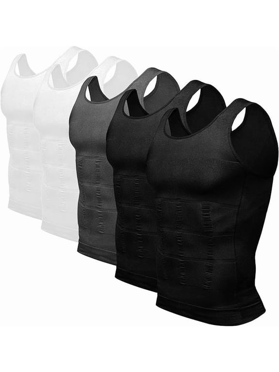 Men's Shapewear Elastic Breathable Corset Belly Bundle Sports Vest, Body Shaping Compression Underwear