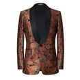 thumbnail image 1 of Beauty Emily Mens 1 Piece Fit Suit Set One Button Suit Jacket Formal Party Wedding Blazer, 1 of 5
