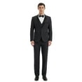 thumbnail image 1 of Beauty Emily New Men's Suit Korean Style Slim Fit 3-piece Suit Wedding Business Groom Groomsman 3-piece Suit Men's Dinner Jacket Vest Trouser Suit, 1 of 8