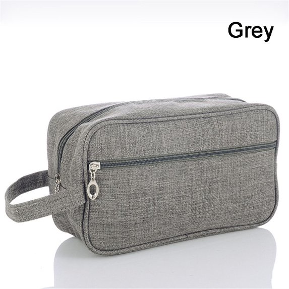 Beauty Essential Travel Organizers Toiletry Wash Waterproof Handbag Cosmetic Bag Large Capacity GREY