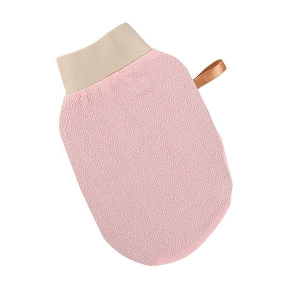 Beauty Exfoliating Glove Mitt Body Scrub for Bath Shower Spa Hand Exfoliator Gloves, Dead Skin Cell Remover, Deep Exfoliation Scrubber, White