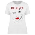 thumbnail image 1 of Beauty Face T-Shirt Women -Image by Shutterstock, Female XX-Large, 1 of 2