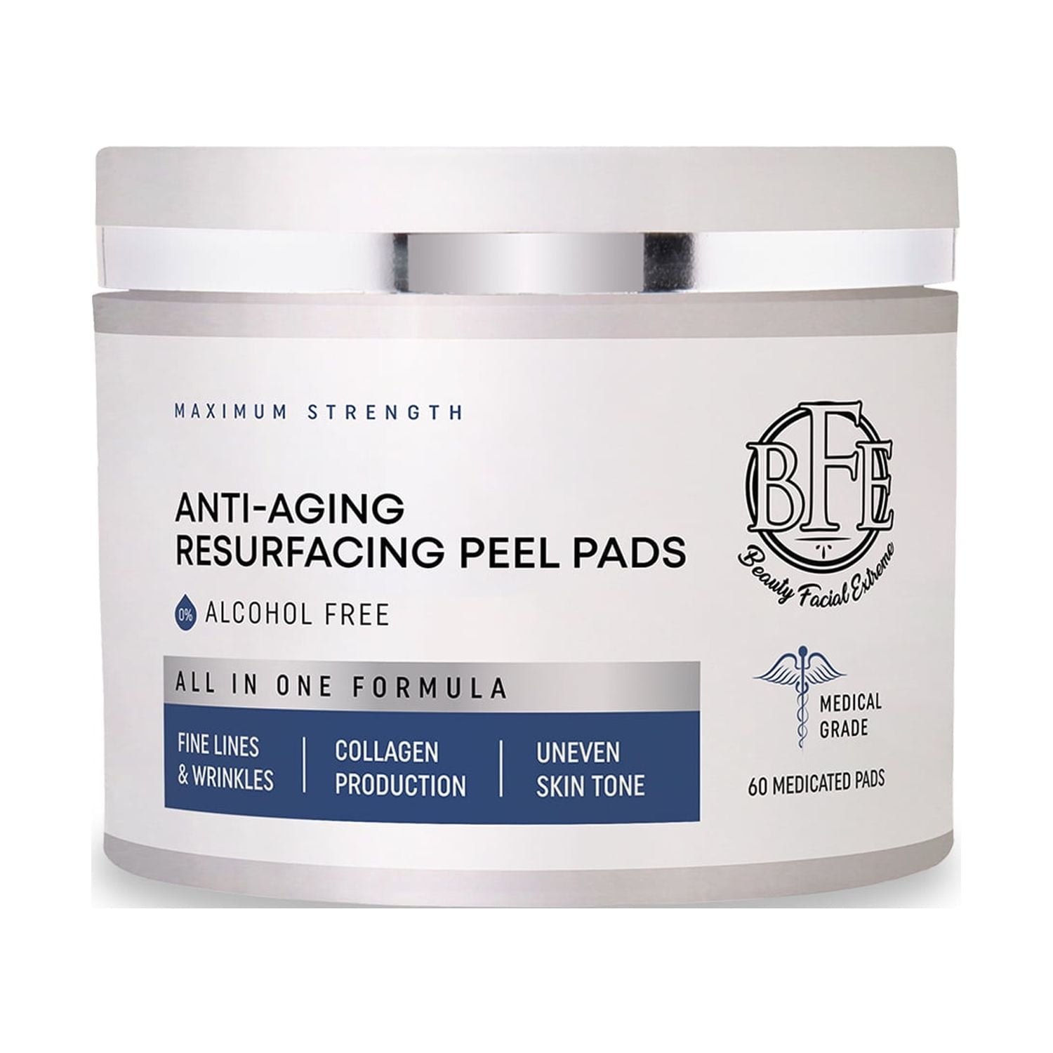 Maximum Strength Anti-Aging Resurfacing Peel Pads with Charcoal