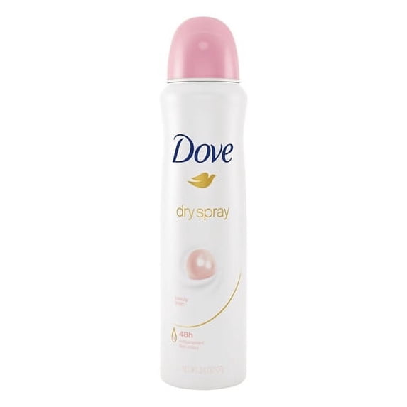 Dove Beauty Finish Dry Spray Antiperspirant Deodorant, Sandalwood, 3.8 oz, 3 Pack