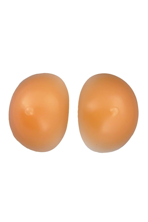-Silicone Mastectomy Prosthesis Concave Bra Enhancer Insert 1-1.5 Cup Size- Beige XLarge