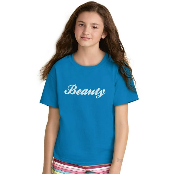 Beauty Gym Workout Fitness Motivation Girls Kids T Shirt Tees Teen Brisco Brands L