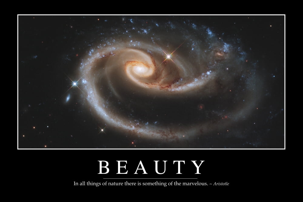 Beauty Inspirational Quote and Motivational Poster Canvas Art - Stocktrek Images (34 x 23)