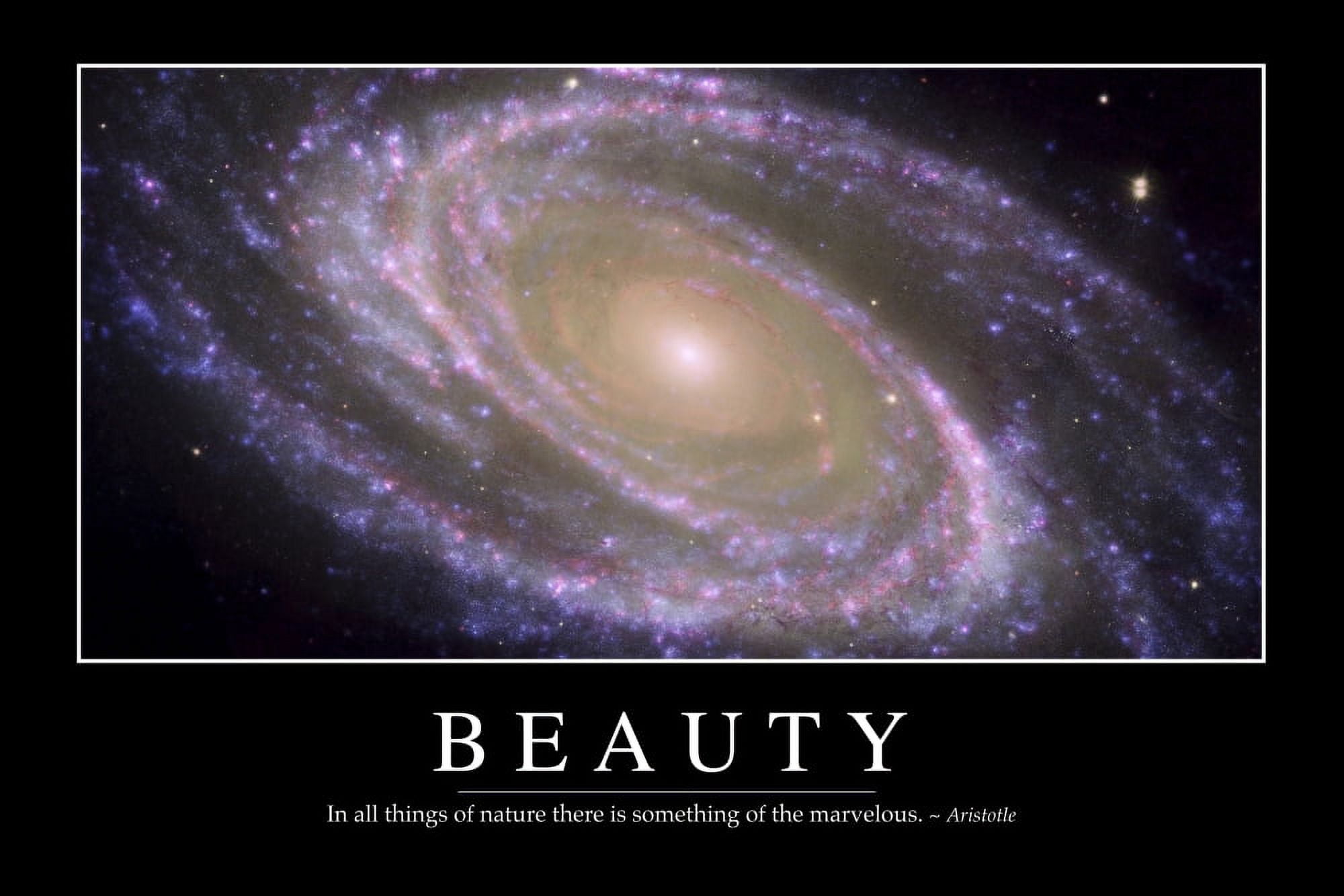 Beauty Inspirational Quote and Motivational Poster Canvas Art - Stocktrek Images (34 x 23)