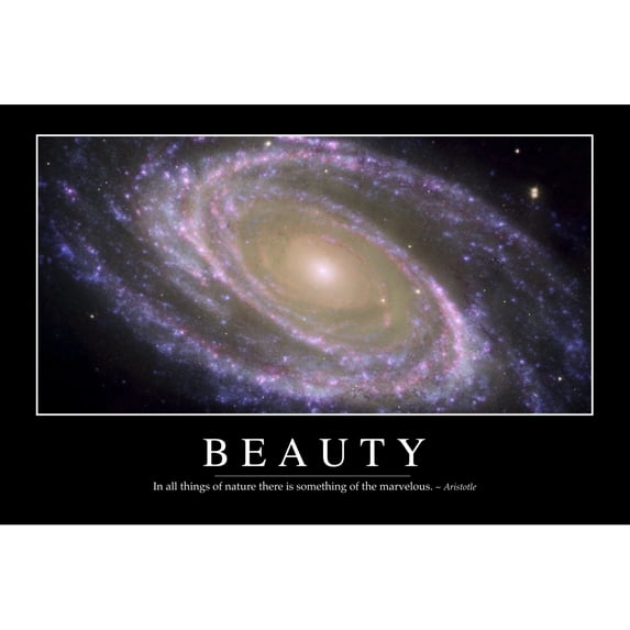 Beauty: Inspirational Quote and Motivational Poster Poster Print