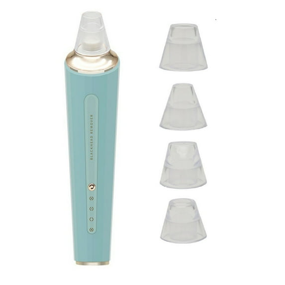 Beauty Instrument Blackhead Remover Pore Vacuum USB Rechargeable Facial Cleaner Extraction Kit with Four Probes for Blackhead Removal for Men and Women