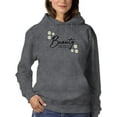 thumbnail image 1 of Beauty Lettering With Daisy  Hoodie Women -Image by Shutterstock, Female 4X-Large, 1 of 4