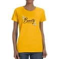 thumbnail image 1 of Beauty Lettering With Daisy  T-Shirt Women -Image by Shutterstock, Female XX-Large, 1 of 4