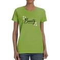thumbnail image 1 of Beauty Lettering With Daisy  T-Shirt Women -Image by Shutterstock, Female x-Large, 1 of 4