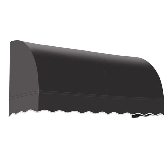 Awntech 6.38 Ft Savannah Waterfall Closed-Sides Awning Canopy (76.5in x 44in x 36in), Black