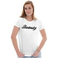 thumbnail image 1 of Beauty Motivational Positivity Womens Fitted Plus Size Graphic Tee Brisco Brands 2X, 1 of 5