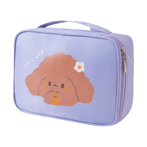 Beauty Outdoor Waterproof Women Make Up Storage Bag Girl Wash Bag Travel Cosmetic Bag Zipper Makeup Pouch Toiletry Organizer PURPLE
