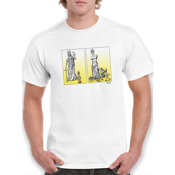 Beauty Over Justice T-Shirt Men -Jorge Sanchez Armas Designs, Male 3X-Large