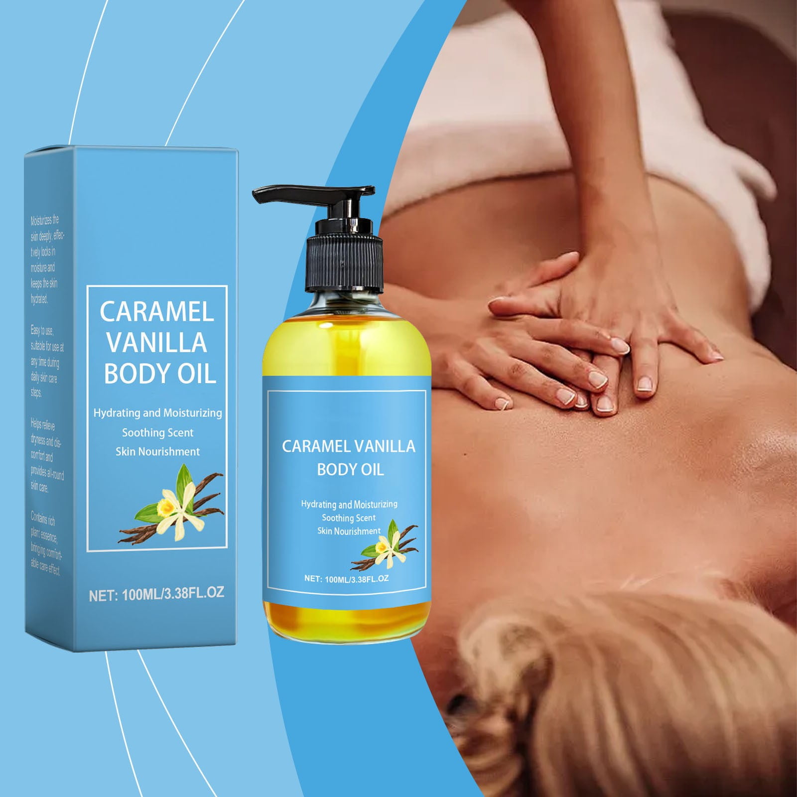 Beauty & Personal Care, 100ml Caramel Body Oil Moisturizing And