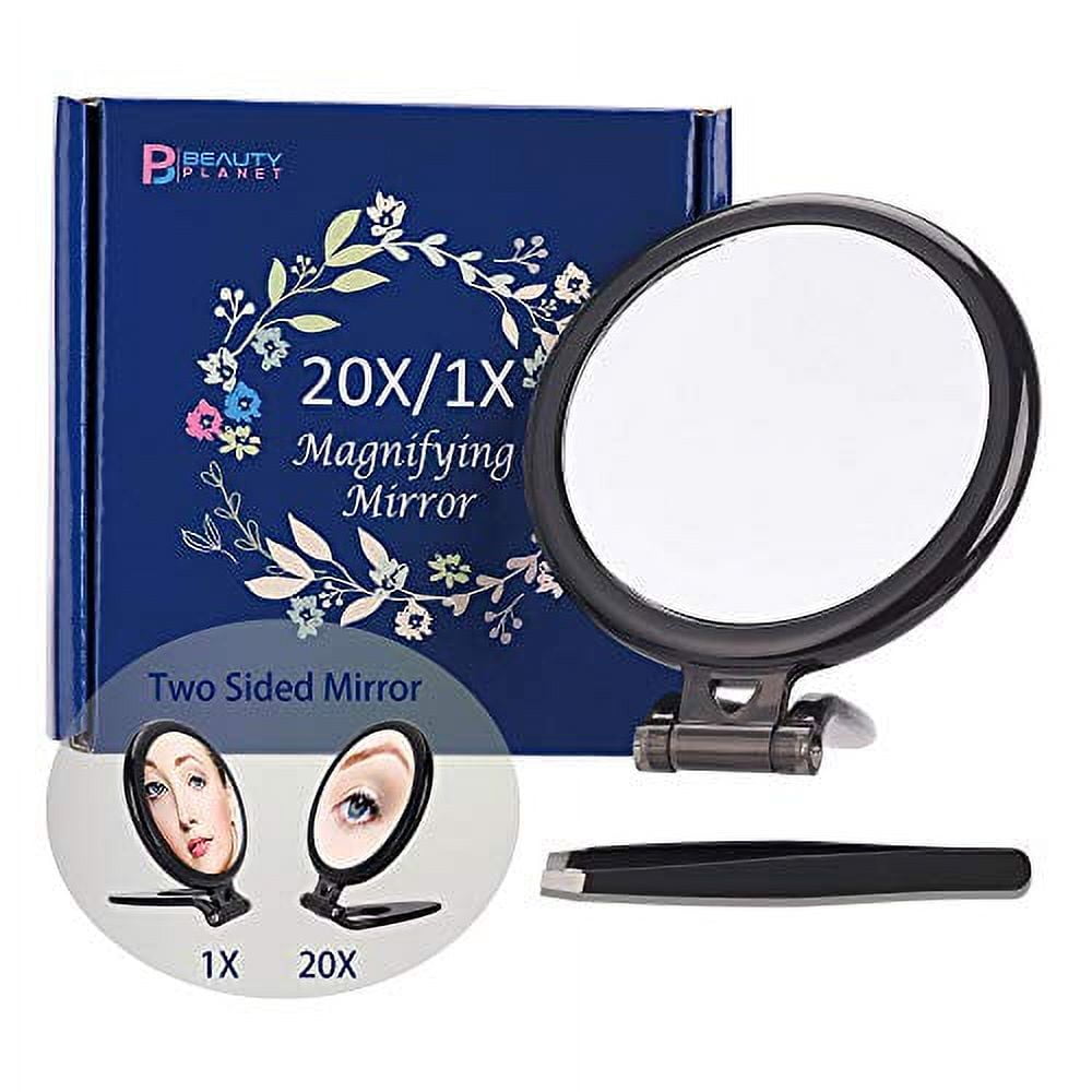 Beauty 20X Magnifying Mirror, Two Sided Mirror, 20X/1X